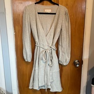 Sweater Wrap Dress